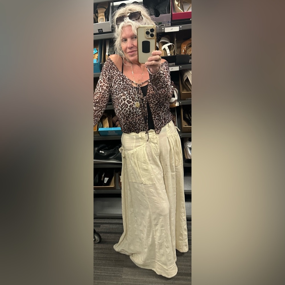 Free People Flowy Wide Leg Pants - Picture 2 of 12